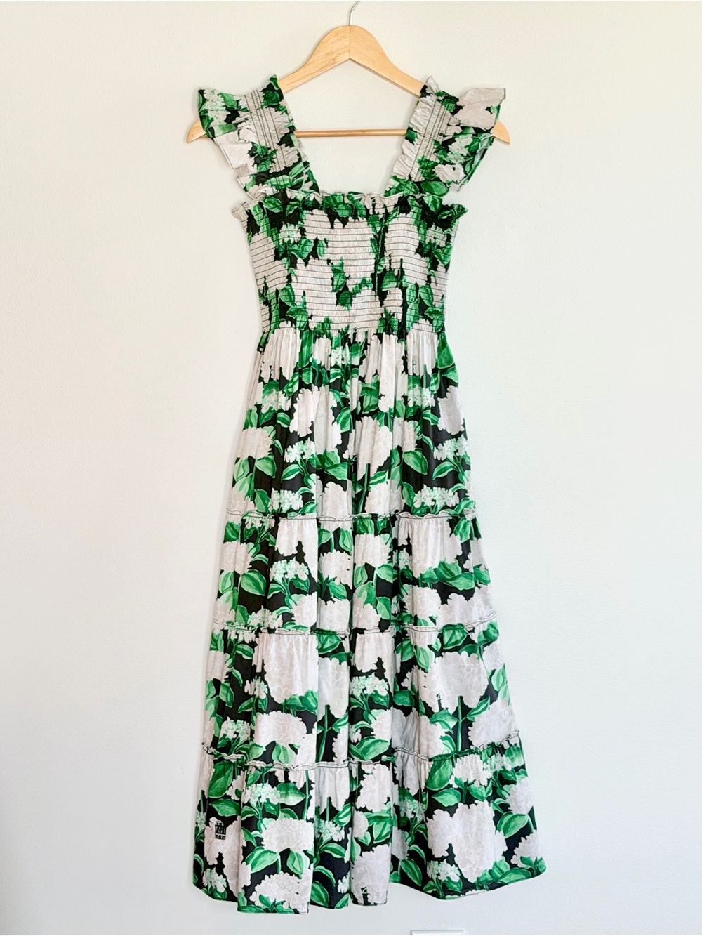 Hill House Home Ellie Nap Dress Hydrangea Chintz Green Floral S